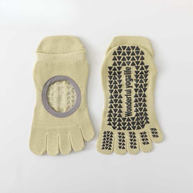 Cotton Yoga Pilates Socks - Children's Anti-slip Socks, Five-finger Socks, Summer Thin Yoga Socks, Split-toe Socks, Boat-shaped Socks
