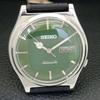 Seiko AUTOMATIC 7009A VINTAGE JAPAN MENS GREEN COLOR DIAL WATCH A701409-5 R206b-a701409