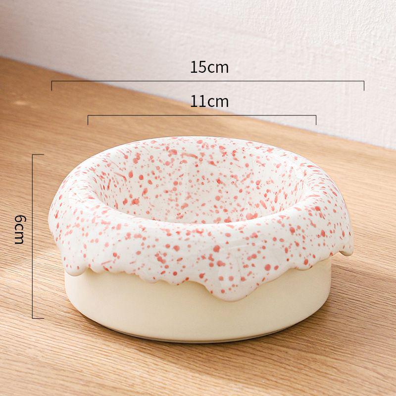 Ceramic Cat & Dog Anti-Tip Food Bowl With High-Leg Design