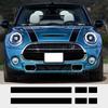 Per Mini Cooper R50 R52 R53 R56 R57 F55 F56 F56 Hatch Car Styling Strisce Cofano Cofano Copertura Motore Decalcomanie Adesivi Accessori