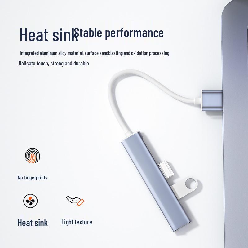 USB 3.0 High-Speed Multifunctional Type-C Dock - 4-Port Laptop Expander