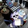 Grim Round Area Rug,Carpet Rug for Living Room Bedroom Sofa Playroom Decor,Non-slip Floor Mat