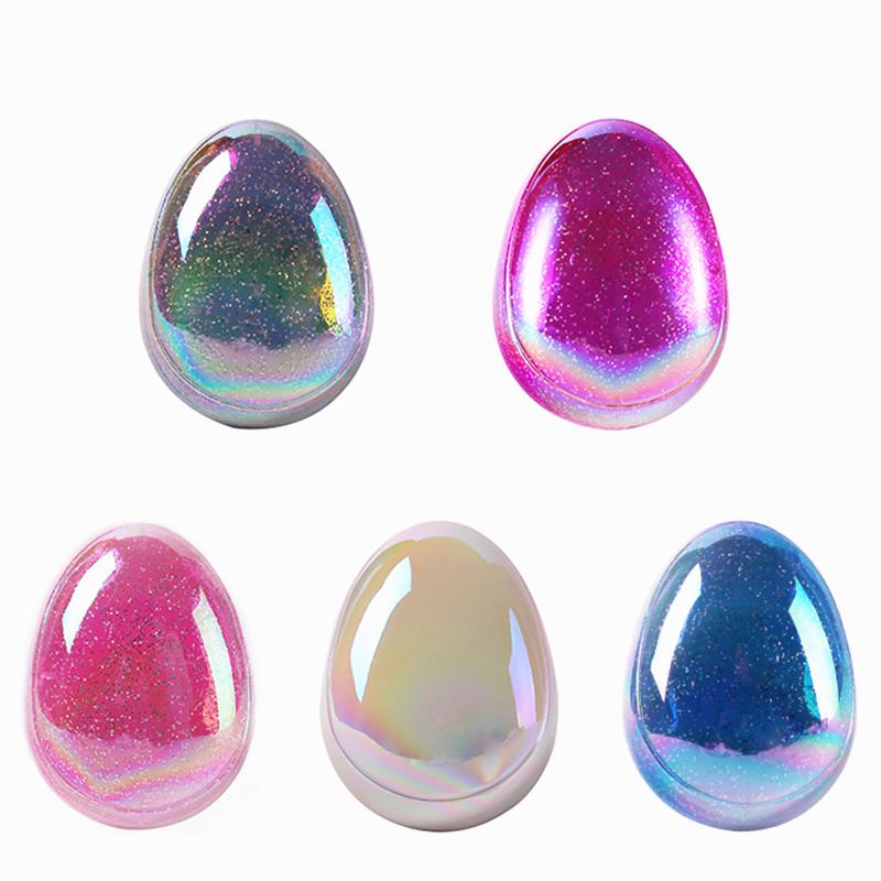 Anti Static Salon Egg Shape Glitter BlingBling Massage Hairbrush Tangle Hair Brush Styling Tools Hair Detangling Smoothing Comb