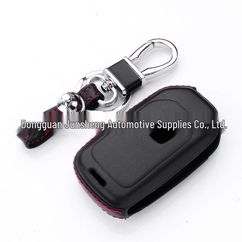 4D Genuine Leather Car Key Case for Honda Spirior, Fit, and Accord Folding Keys