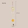 Mediterranean Handmade Wooden Starfish and Shell Wind Chime Pendant for Seaside Decor