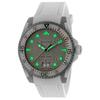 Gucci YA136337 Hodinky se stříbrným ciferníkem s bílým gumovým řemínkem, 40 mm