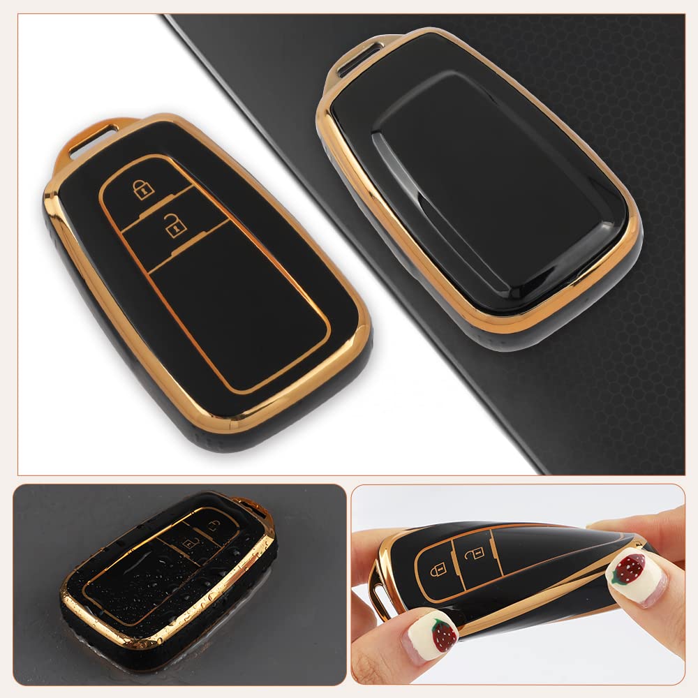 Futwod 2 Button C-HR Keychain, 2 Buttons, Camry, 70 Series, Prius, 50 Series, Crown