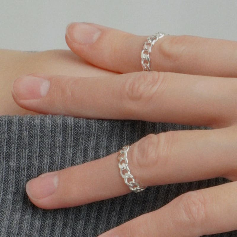 POSTLUDE [SILVER] SMALL CHAIN RING