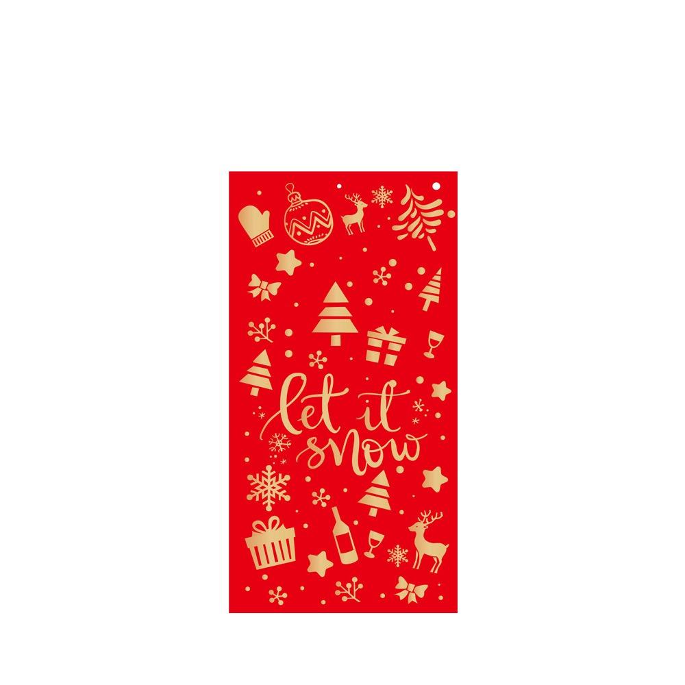 6PCS Rectangular Xmas Currency Envelopes Xmas Tree Pattern Christmas Gift Red Packets  Families