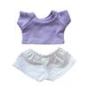 Handmade For Labubu T-shirt Set For 17CM Labubu Clothing Set Mini Doll Clothes  Joint Doll