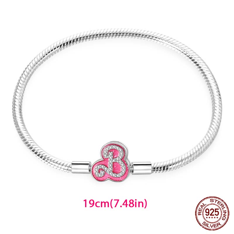 100% Copper Fashion Pink Princess Skirt Bag Lipstick Charms Beads Fit Qikaola Original Bracelets Diy Jewelry Gifts