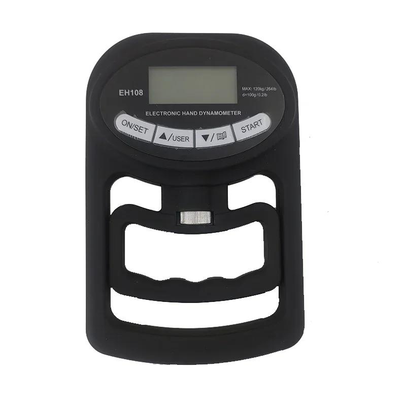 265 Lbs Digital Hand Dynamometer Grips Strength Trainer Electronic Tester Meter Gauge Measurer USB LCD Screen Sport Home School