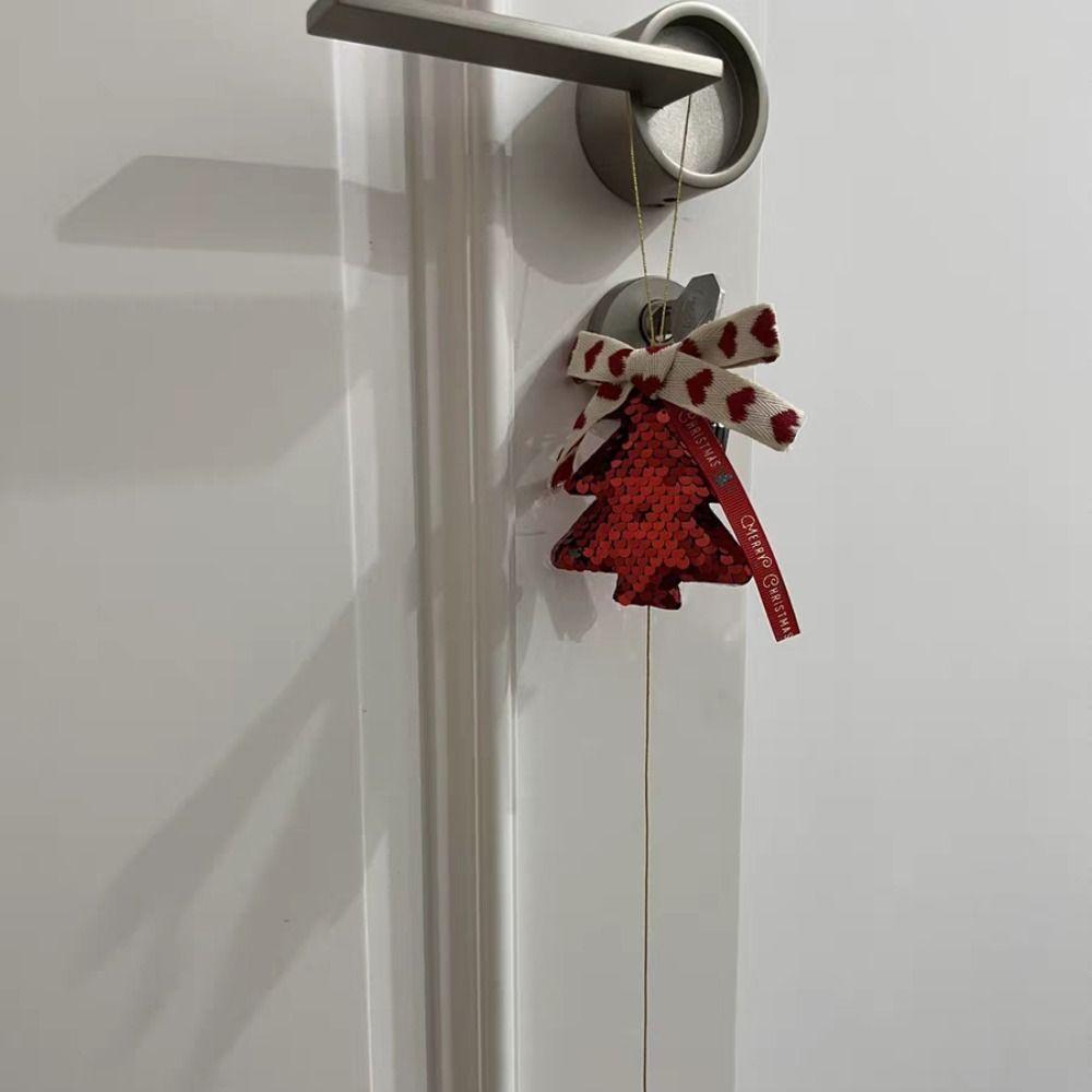 Soft Xmas Tree Hanging Ornaments Christmas Tree Bell Wall Hanging  Party Fireplace Stair Decor