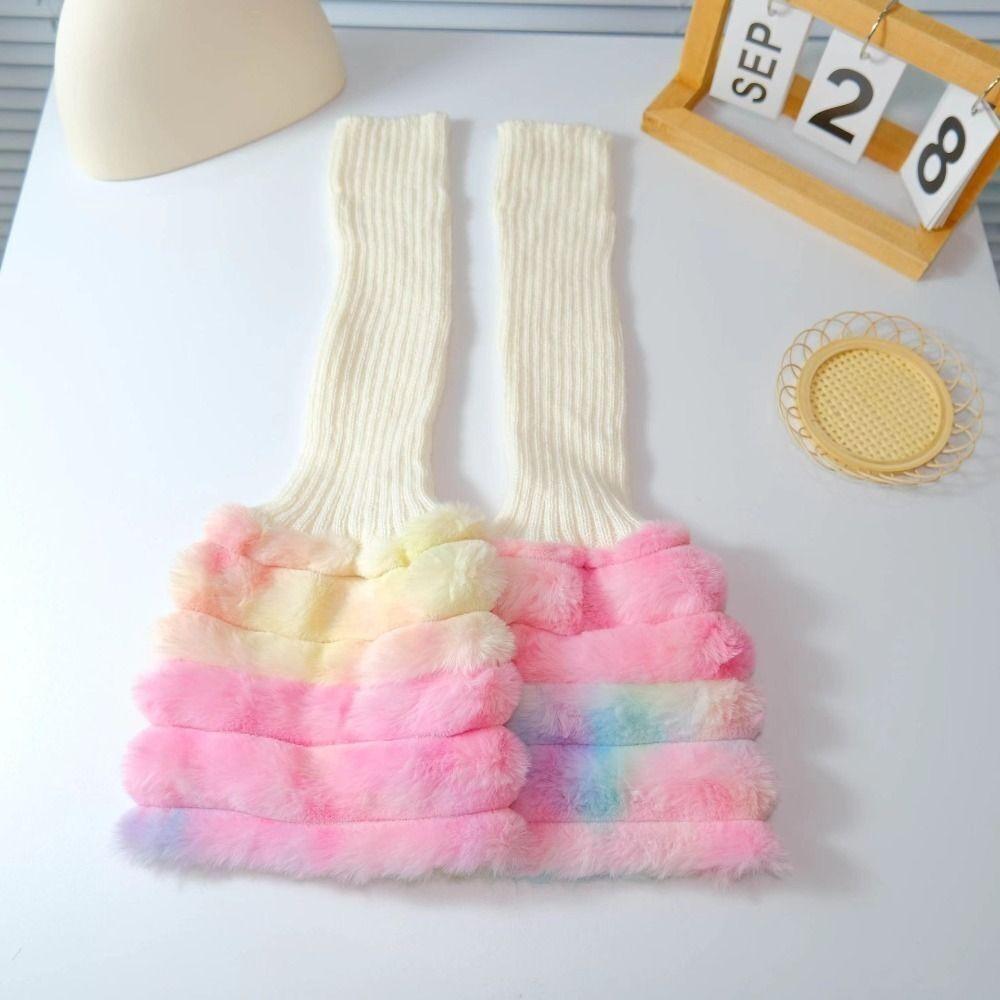 Sweet Cool Plush Leg Warmer Y2k Leg Warmers New Foot Cover Girls