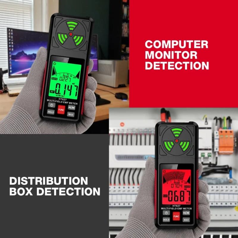 Handheld Meter with Alarm Electromagnetic Radiation Detector Hunting Detector Home Radio Frequency Detector