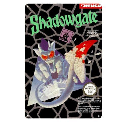 Shadowgate Nes Retro Video Game Metal Poster Tin Sign 2030cmaluminum 20x30cm（7.8x11.8inch）