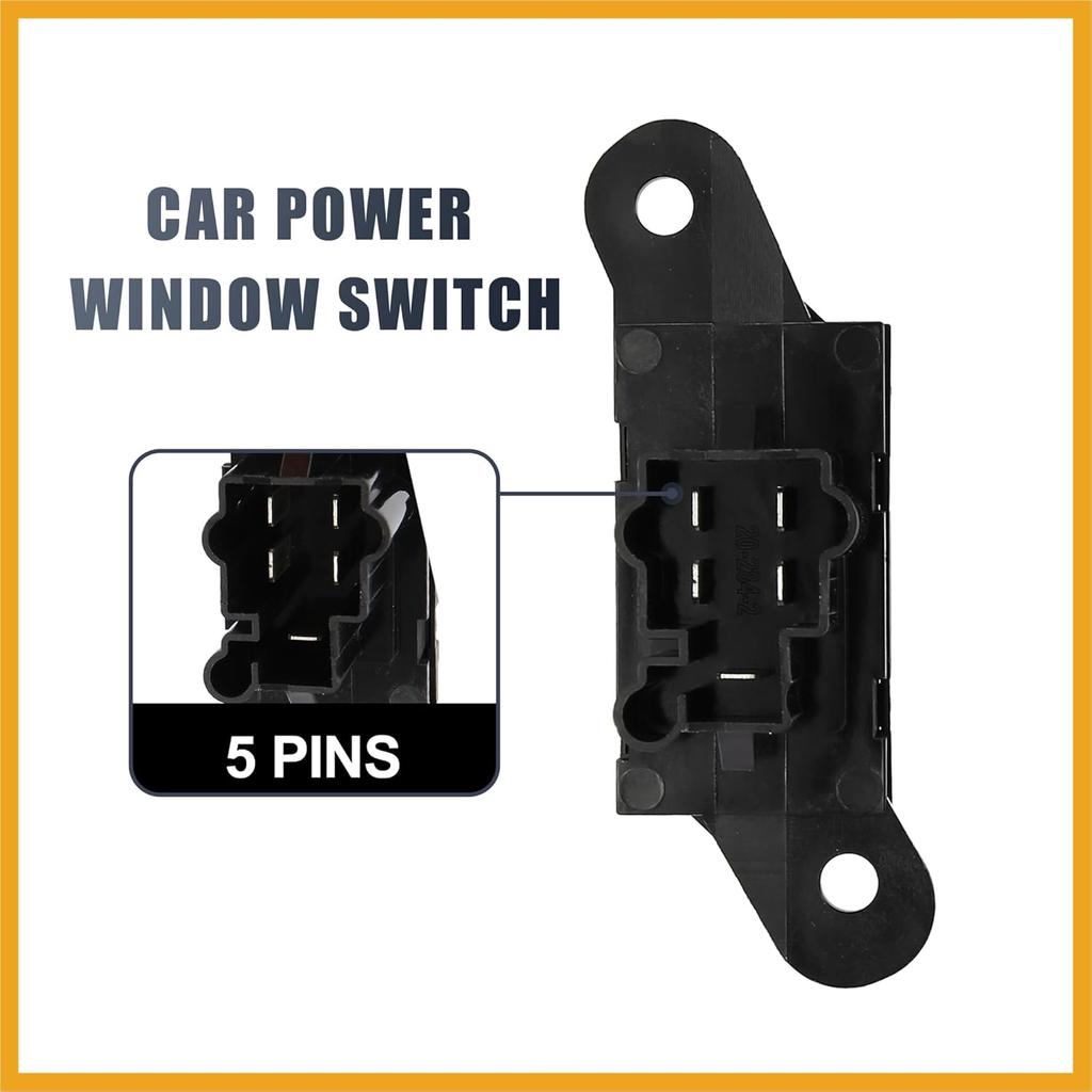 Master Driver Side Rear Power Window Door Switch F2TZ-14529-A Replacement for Ford Bronco 1992 1993 1994 1995 1996 Replacement