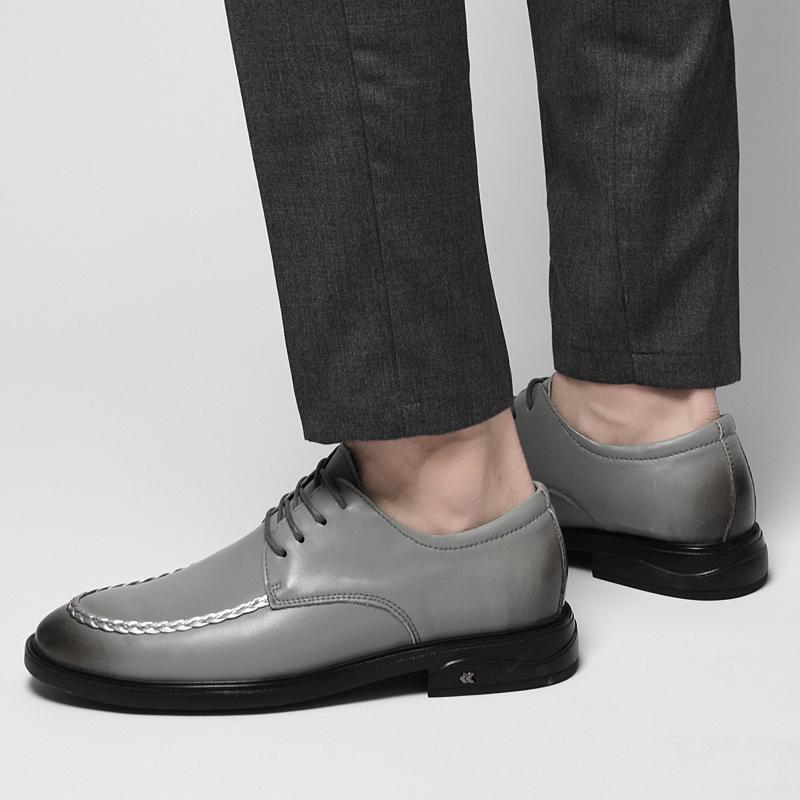 Fashion 2025 for Men Stylish Business Shoes Men's Genuine Leather Casual Oxford Shoes All-match Men's Coiffeur Shoe Lace-Up Male Shoes