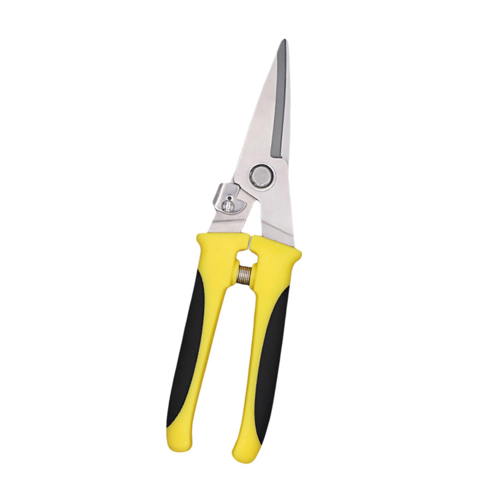 Steel Industrial Grade Scissors Multipurpose Gardening Scissors Heavy Duty for Straight