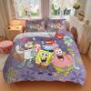 Spongebob Squarepants Adventure Print 3Pcs Bedding Setduvet Cover With 2 Bedropillowcase Home Birthday Gift