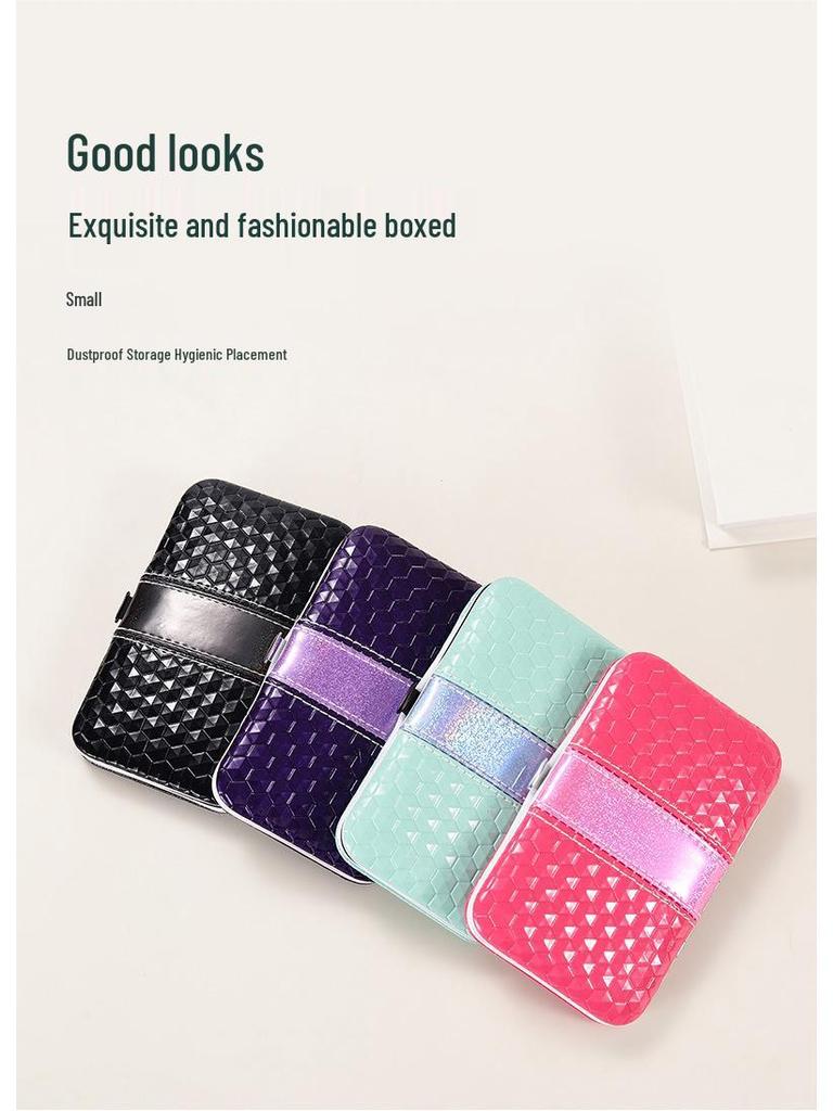 Portable Manicure Tool Set with High-Precision Tweezers, Eyebrow Trimmer & Nail Clippers 