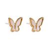 Fashion French Elegant Butterfly Exquisite Stud Earrings Temperament Simple Hundred Tower Earrings Light Luxury Niche High-end Earrings