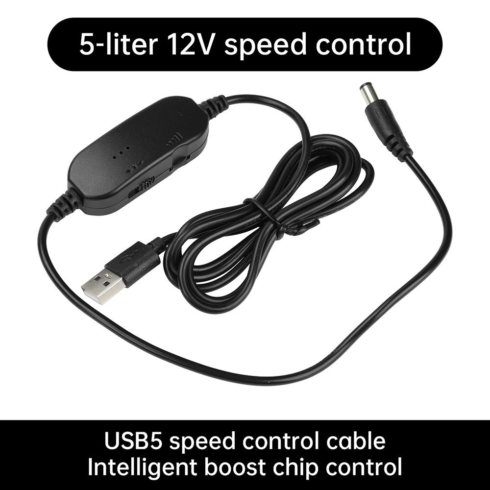 

5V 12V Low-power DC Motor Speed Controller Accurate Speed Regulation USB Step-up Speed Regulation Cable for Power Tools