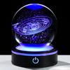 3D Solar System Crystal Ball Night Light with LED Colorful Lighting Touch Base Galaxy Planets Glass Ball Lamp Astronomy