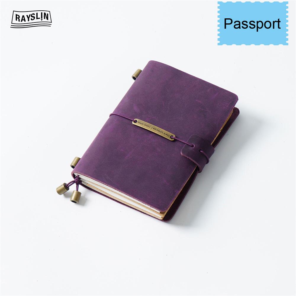 7 Farben 4 Größen Reisetagebuch Echtes Leder Cover Handgefertigtes Notizbuch DIY A5 Tagebuch Büro Schule Notizbuch Kostenlose Namensprägung