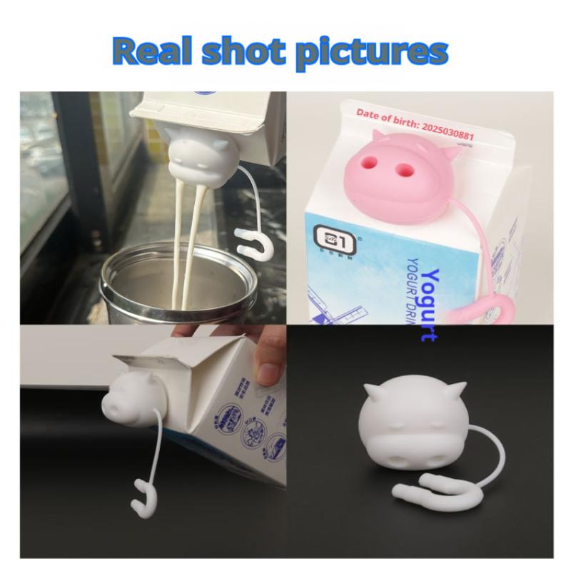 Funny Pouring Milk Bottle Cap Milk Carton Cap Milk Diverter Pour Spout Covers For Milk Bottles Pour Spout Covers For Household
