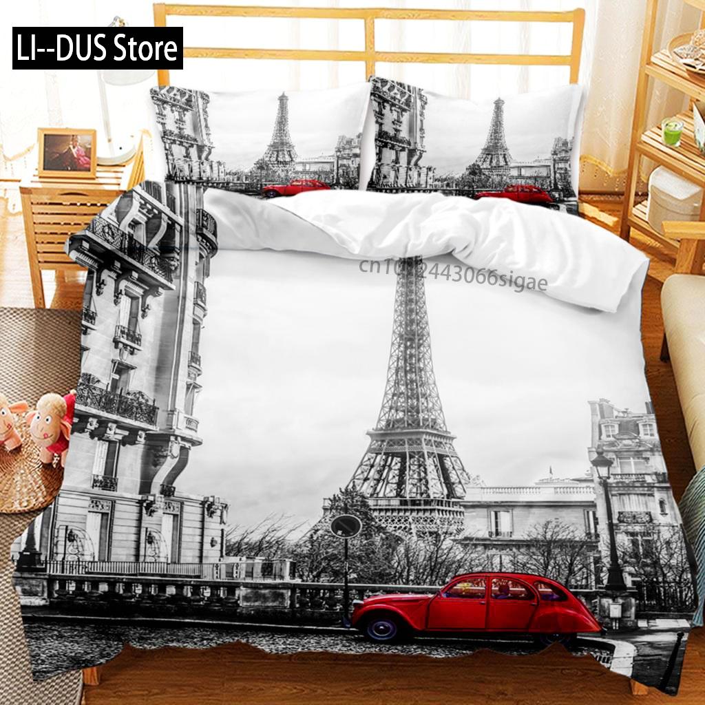 

Comforter Architecture World Classical Architecture Bedding Set Microfiber Home Textiles 3 Piece Sets Twin Queen King Size Comforter (quilt)-EU Single(135*200cm)3pcs