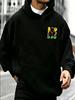 Casual Streetwear Style, Hoodie, Colorful Boo Ghost Graphic Print, Autumn Winter Daily Wear, Gift for Boyfriend Or Son