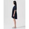 8SECONDS Cotton Puff Sleeve Mini Dress Navy