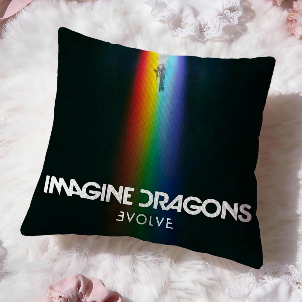Band I-Imagine DragonsS Cushion Cover Premium Comfort Reversible Pillow Cove -Two in One Design for Any Room & Car Interior