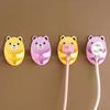 Socket Hanger Cartoon Bear Design Socket Holder Self-Adhesive No-Punch Wall Socket Holders Cable Management