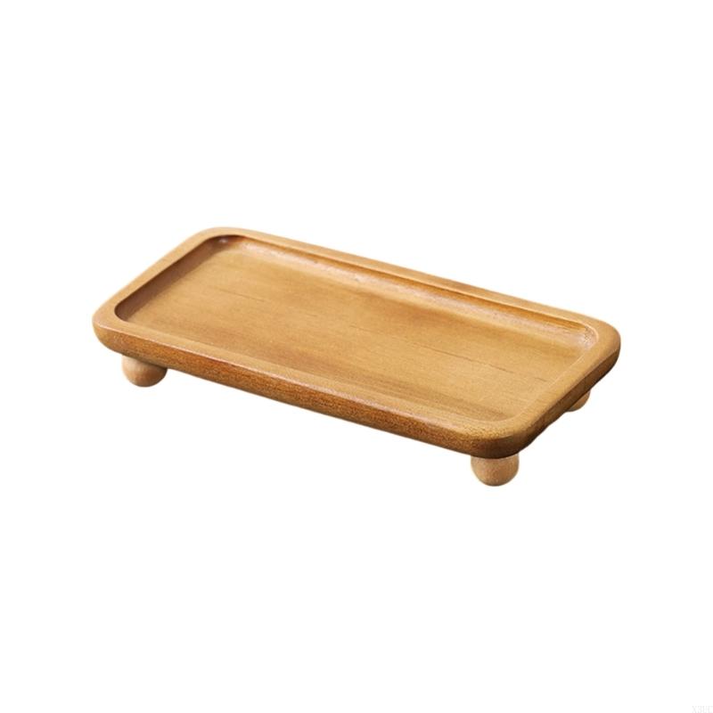 Подставка-пьедестал ручной работы, декоративный деревянный поднос для украшений, подставка для фруктов, настольный дисплей X3UC