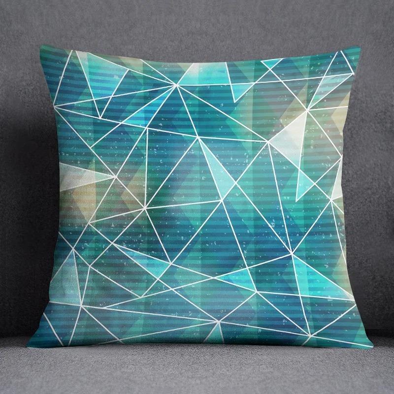 Geometric Irregular Pattern Decorative Pillowcase Office Living Room Home Pillowcase Car Ornaments