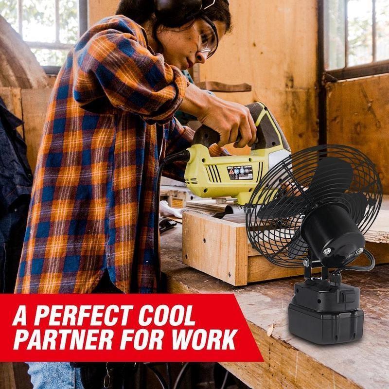 8 Inch 3000mah Home Outdoor Camping Desktop Electric Fan Portable Camping Fan Cordless Rechargeable Metal Fan