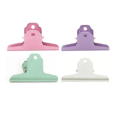 5Pcs Multifunctional Metal Hinge Clip Steel File Clips Paper Clamps For Document Paper Receipt Bills Food Bag Storage
