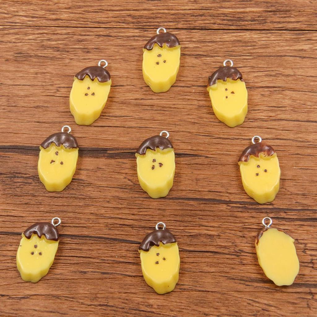 DIY Resin Accessories: Cute Fruit & Veggie Slice Series (Lemon, Strawberry, Watermelon, Lotus Root, Banana Pendants)