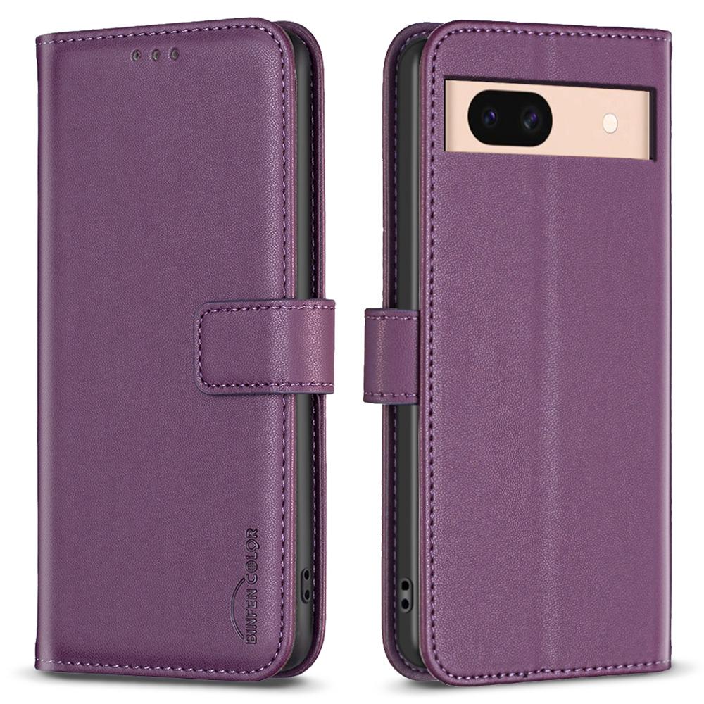 BINFEN COLOR BF17 For Google Pixel 8a Case Stand Leather Wallet Cover