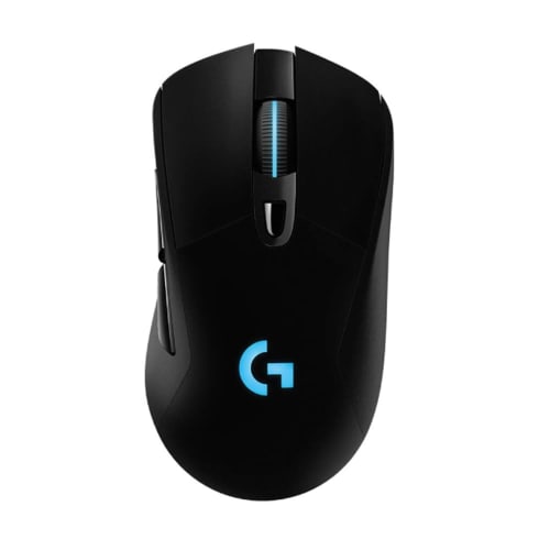Logitech G trådløs spillmus G703h LIGHTSPEED HERO 25K sensor Ergonomi LIGHTSYNC RGB POWERPLAY Trådløs lading Kompatibel spillmus Lade opp