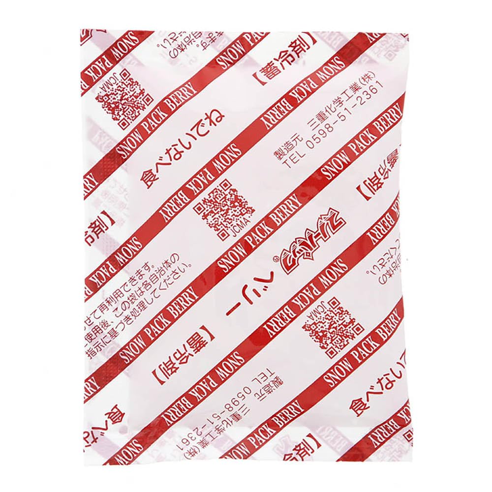 

Mie Chemical Industry Snow Pack Berry Mini Ice Packs for 360 75 x Pastries, count, 100mm, 62-2214-16