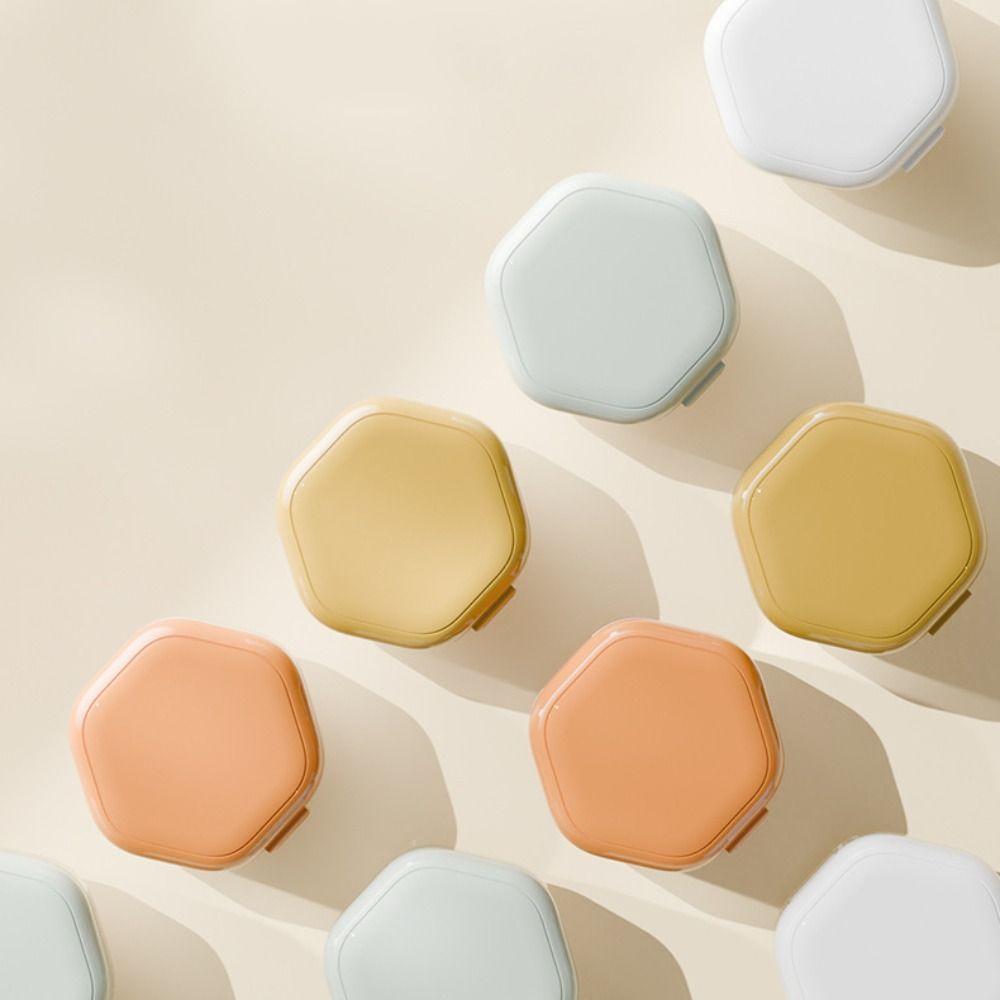 Three Layers Invisible Braces Box Draining Orthodontic Retainer Case Travel Denture Storage Box