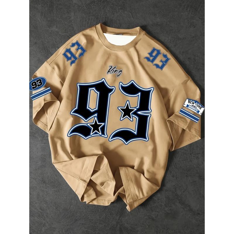 

Мужская повседневная футболка с круглым воротником из полиэстера с 3D-цифровым принтом 93 узора, короткий рукав, идеальный подарок для семьи и друзей 4XL