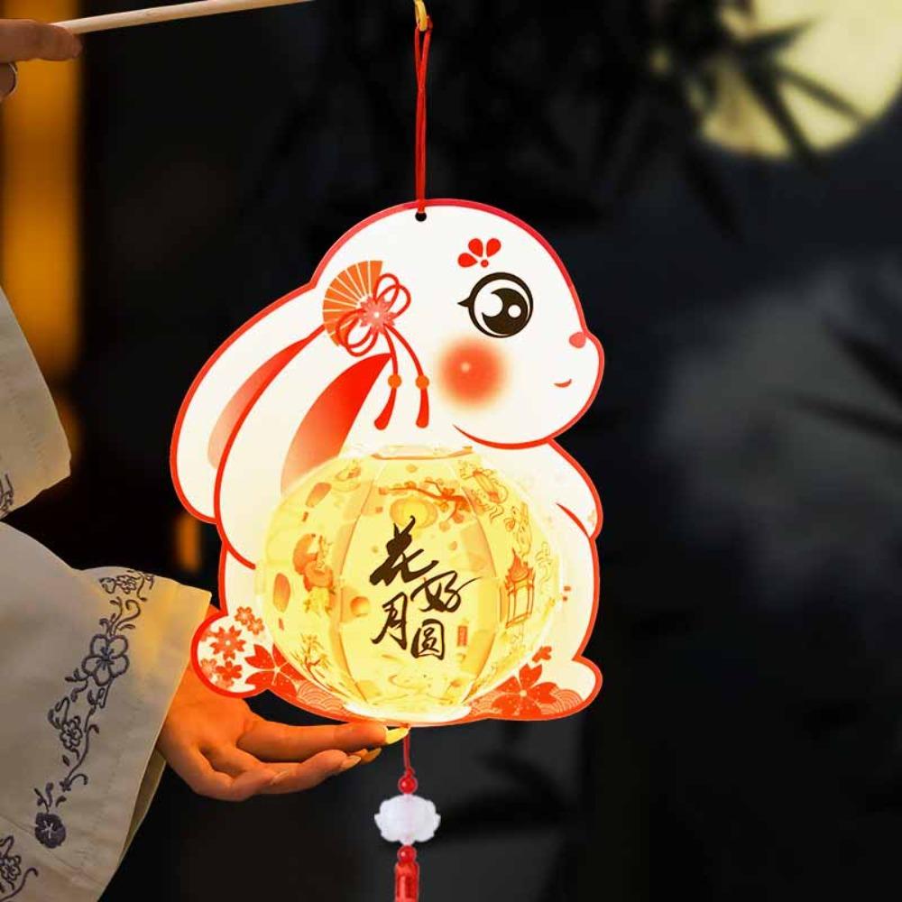 PVC Children DIY Lantern Material Kit 3D Ancient Style Handheld Lantern  Craft Toys