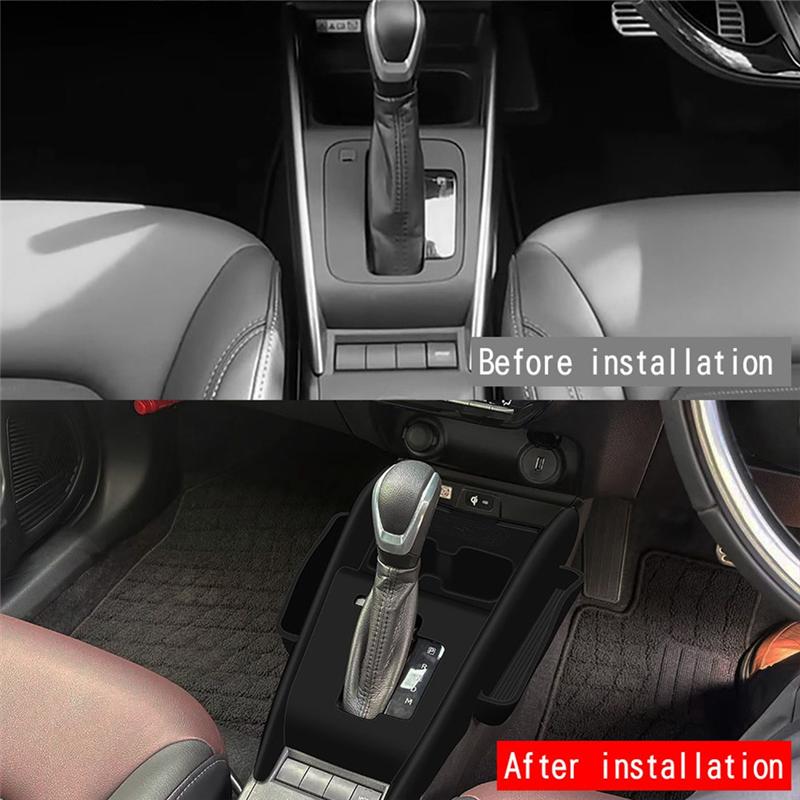 Ac29-Car Silicone Cup Holder With Side Storage Box Gear Shift Panel For 2024 For Fronx RHD