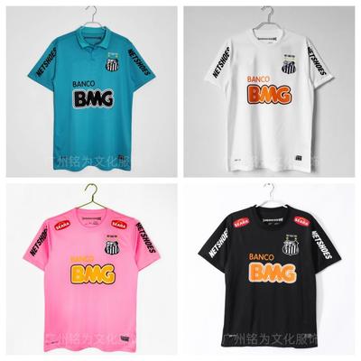 2012-13 Santos FC Neymar 11 Retro Soccer Jersey Mens Short Sleeve Training Shirt