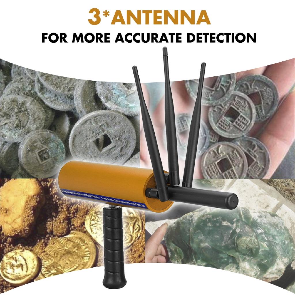 12V Long Range Diamond Finder Tracker Gold/Gems Mini AKS Metal Detector Professtional Underground Handhold 3D Detector