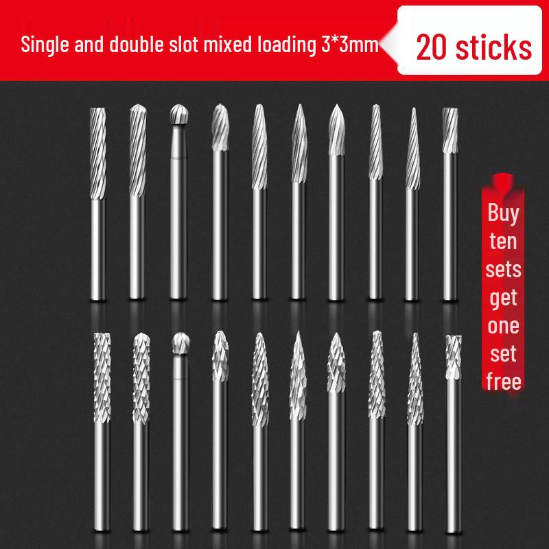 

Набір твердосплавних роторних фрез для шліфування металу, дерева та сталі